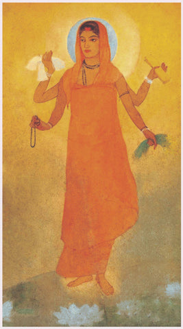 Bharat Mata - Large Art Prints by Abanindranath Tagore