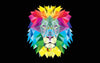 Digital Art - Colorful Lion Face - Framed Prints