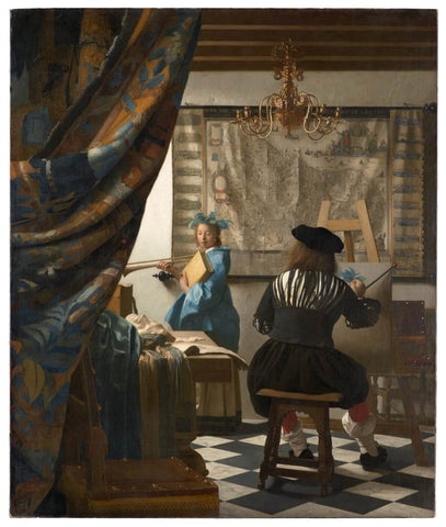 The Art of Painting - Framed Prints by Johannes Vermeer