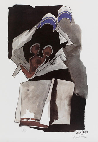 Mother And Child by M F Husain