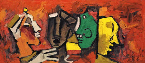 Folks, 1960 by M F Husain