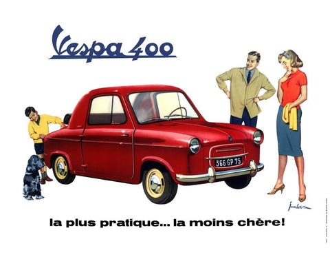 Vespa 400 - Art Prints