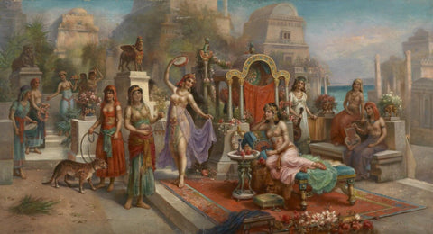 Hanging Gardens of Semiramis [Queen of Assyria] by H Waldeck