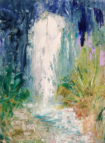 Abstract Waterfall - Large Art Prints by Janet Simmons