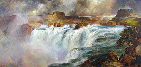 Shoshone Falls on the Snake River - Large Art Prints by Thomas Moran