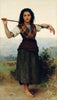 The Shepherdess (La bergère) – Adolphe-William Bouguereau Painting - Life Size Posters