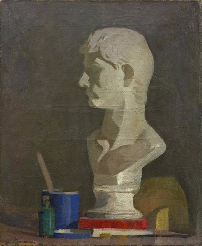 Still life with the Bust of plaster (Natura morta con il busto di gesso) by Giorgio Morandi