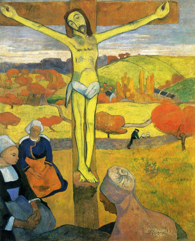 The Yellow Christ - Paul Gauguin - Canvas Prints by Paul Gauguin